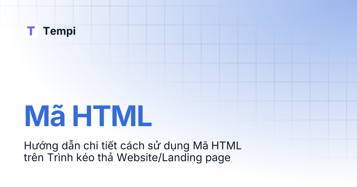 Mã HTML | Tempi